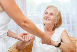 Elder smiling
